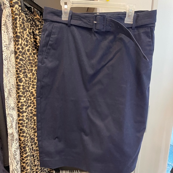 J. Crew Factory Belted Skirt - Picture 2 of 3